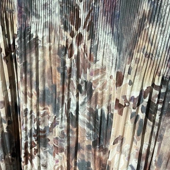 Wilfred Aritzia Daydreamer Pleated Tannin Foxfire Brown Maxi Dress Great Cond L - Picture 9 of 9